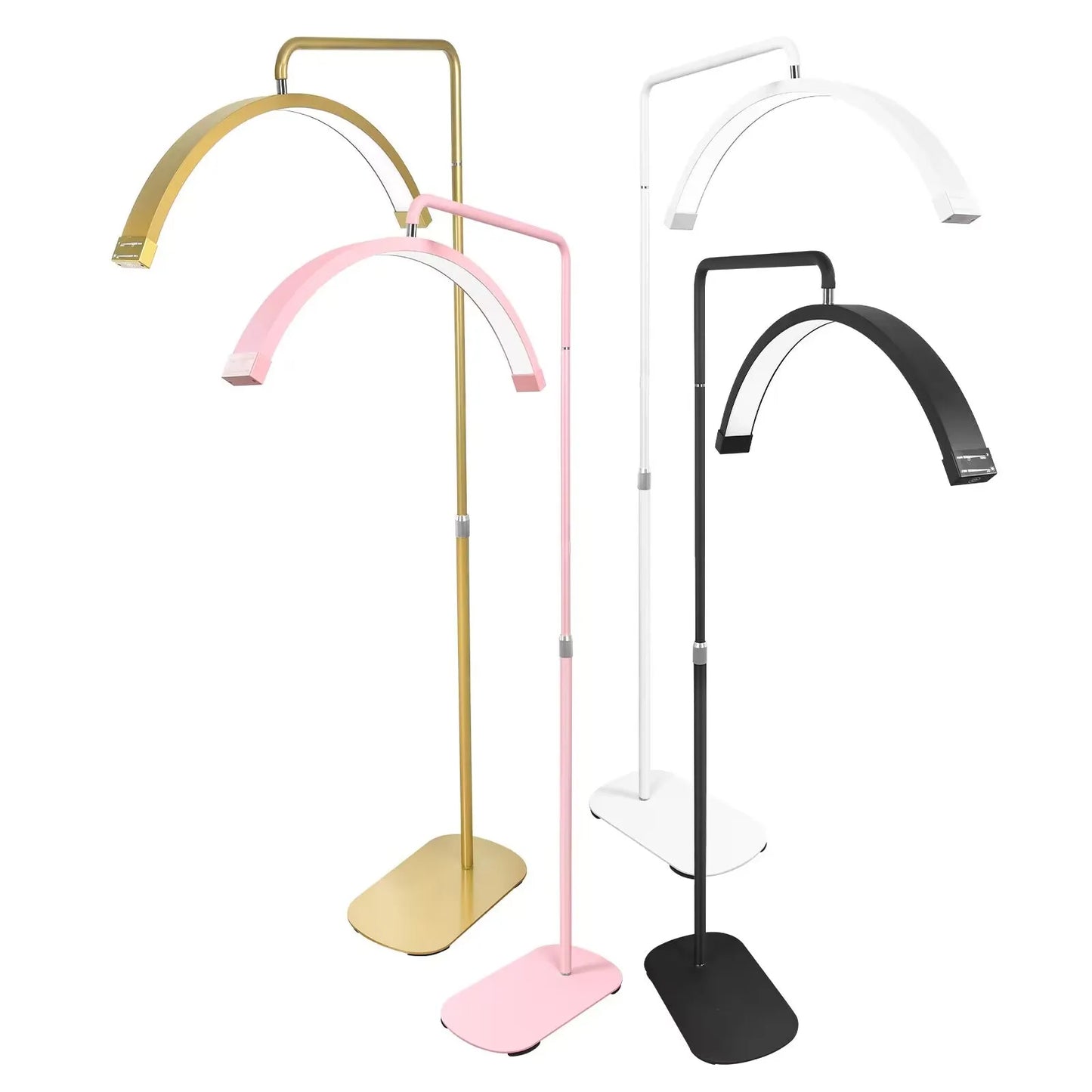 FOSOTO FT-Y9 28 Inch Led Lash Light Half-Moon Shaped Fill Lamp Light With Lamp Holder For Tattoo Beauty Salon Eyelash Haircut