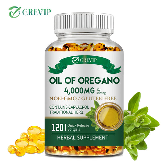 Oil of Oregano - for Digestion, Heart Health, Detoxification and Immune Support - 120 Capsules