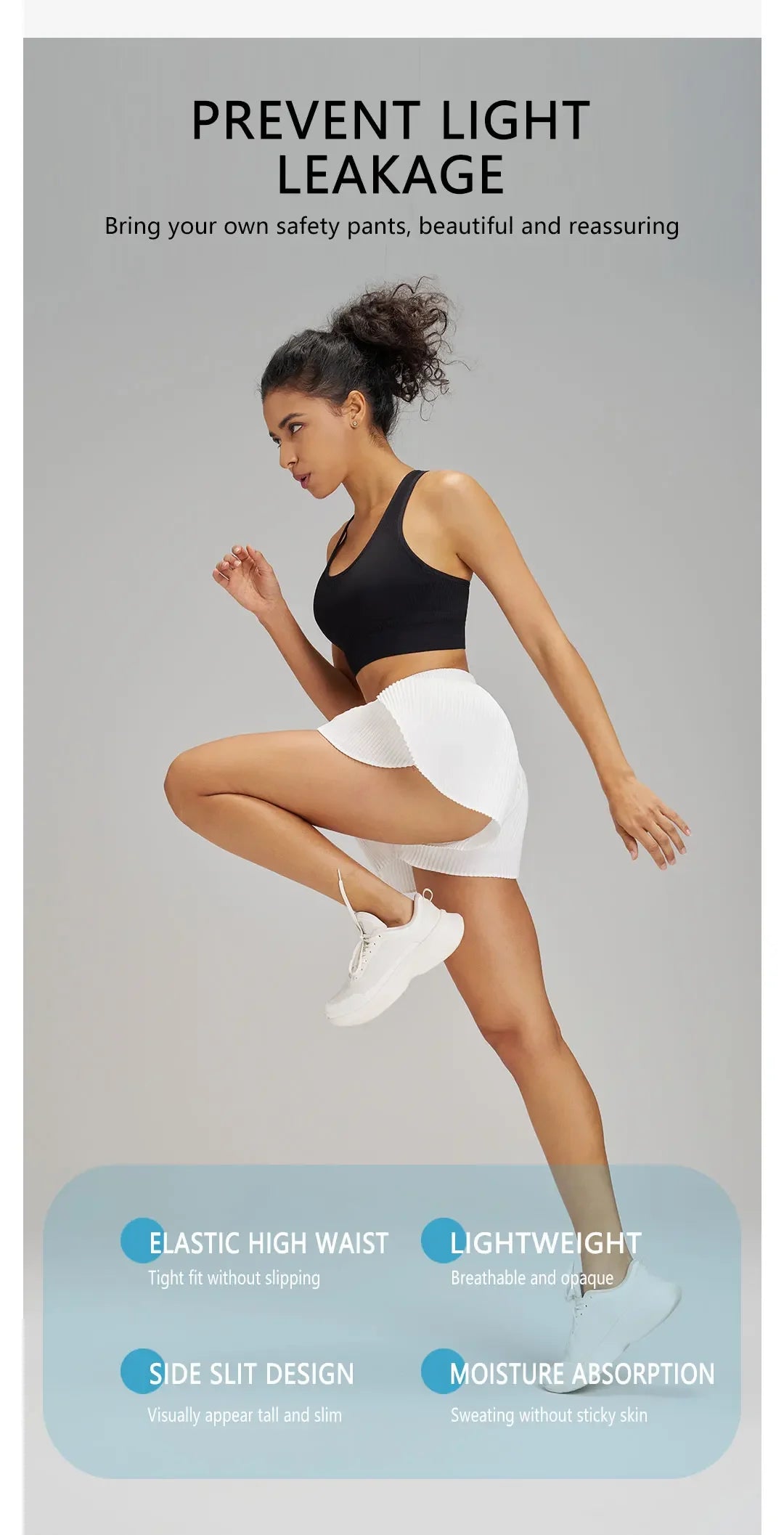 Sports Outdoor Fitness Yoga Shorts Fake Two Pieces Pleated Skirt Pants Breathable Quick Dry Three Point Pants Yoga Skirt