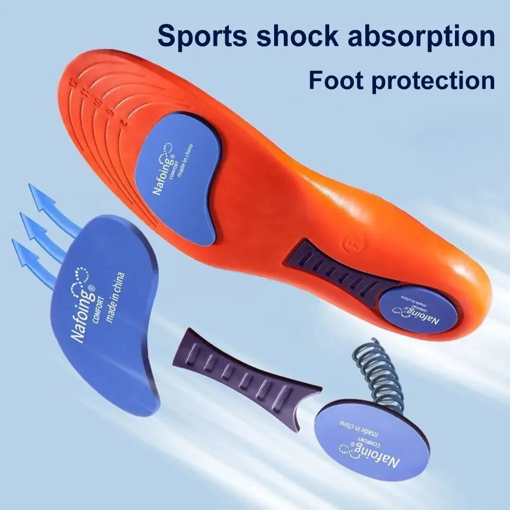 Sport Insoles for Shoes Sole Shock Absorption Deodorant Breathable Cushion Running Insoles for Feet Man Women Orthopedic Insoles