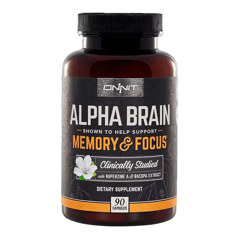 Brain Health Supplement Capsules - Supports Memory Concentration And Cognitive Processing Speed - 90 Count Bottle