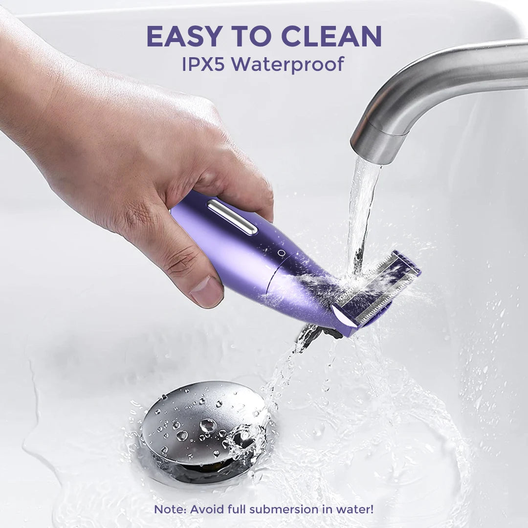 6-in-1 Electric Razor for Women Pubic Hair, Painless Body Shaver, Facial Epilator,Hair Removal for Face, Bikini Trimmer