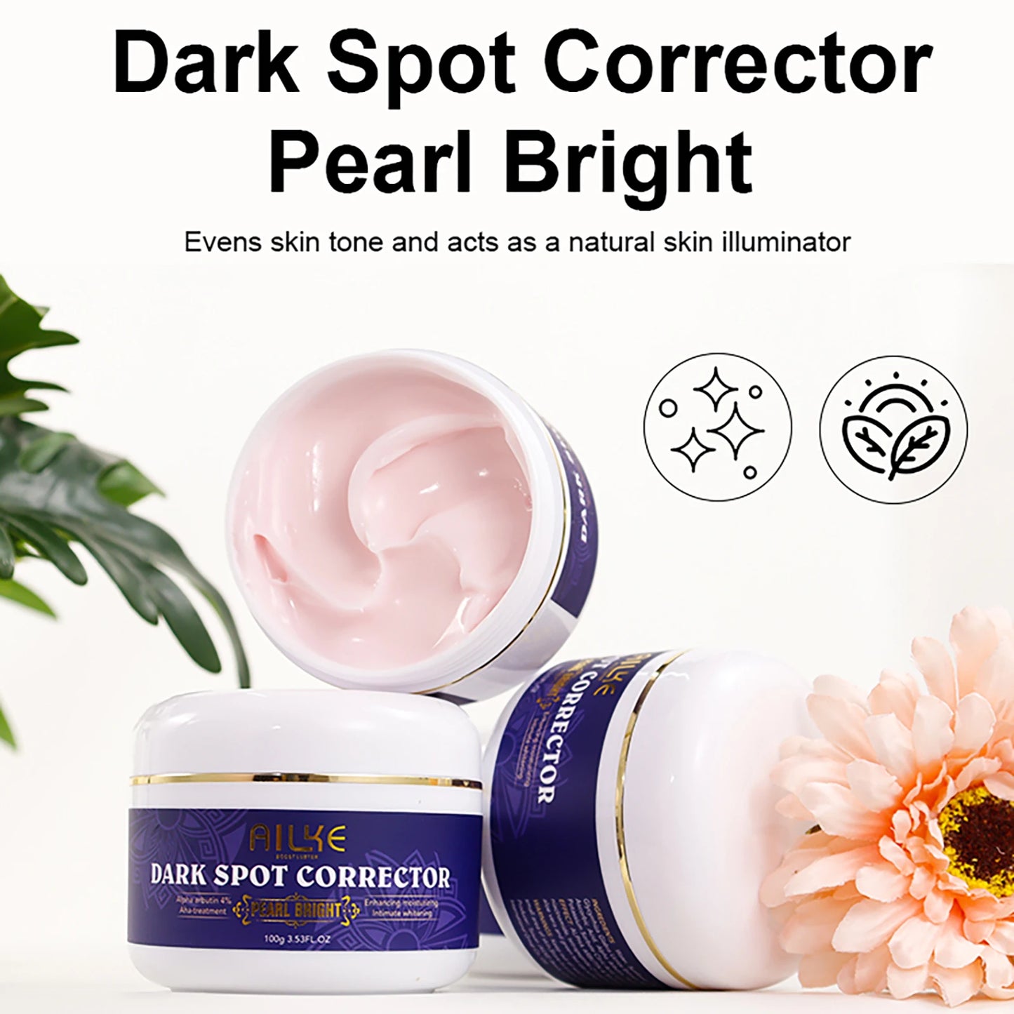 AILKE Double Glutathione Whitening Skin Care, Lightening, Remove Dark Spots, Skin Radiant, Moisturizing, Hydrating, Smooth