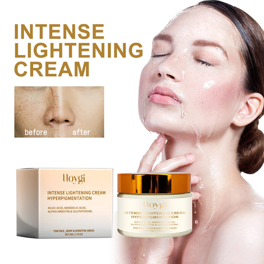 Hoygi Intense Lightening Cream for Face Body & Sensitive Areas Hydrating Firming Radiance Skin Care Moisturizing Cream