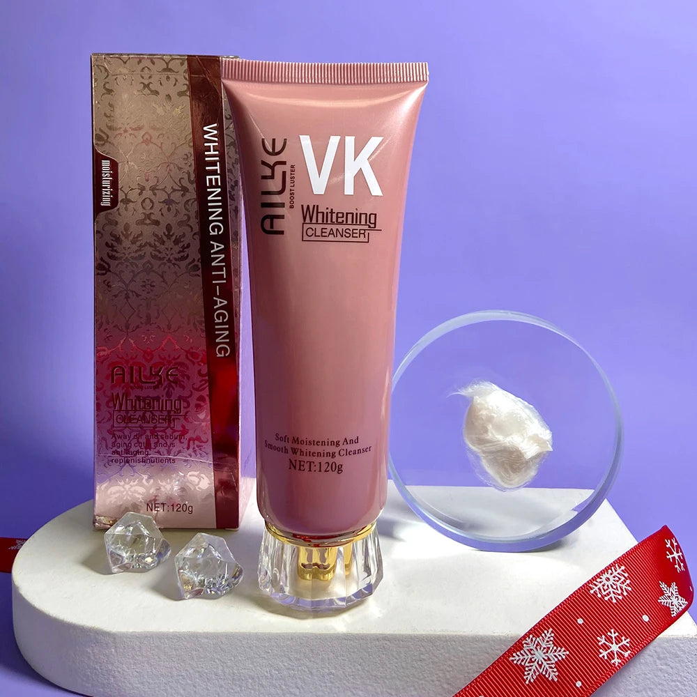 AILKE Whitening Anti-wrinkle Freckle Face Cream With Collagen Hyaluronic Acid Rose Skin Care Unisex Korean Facial Moisturizer Set