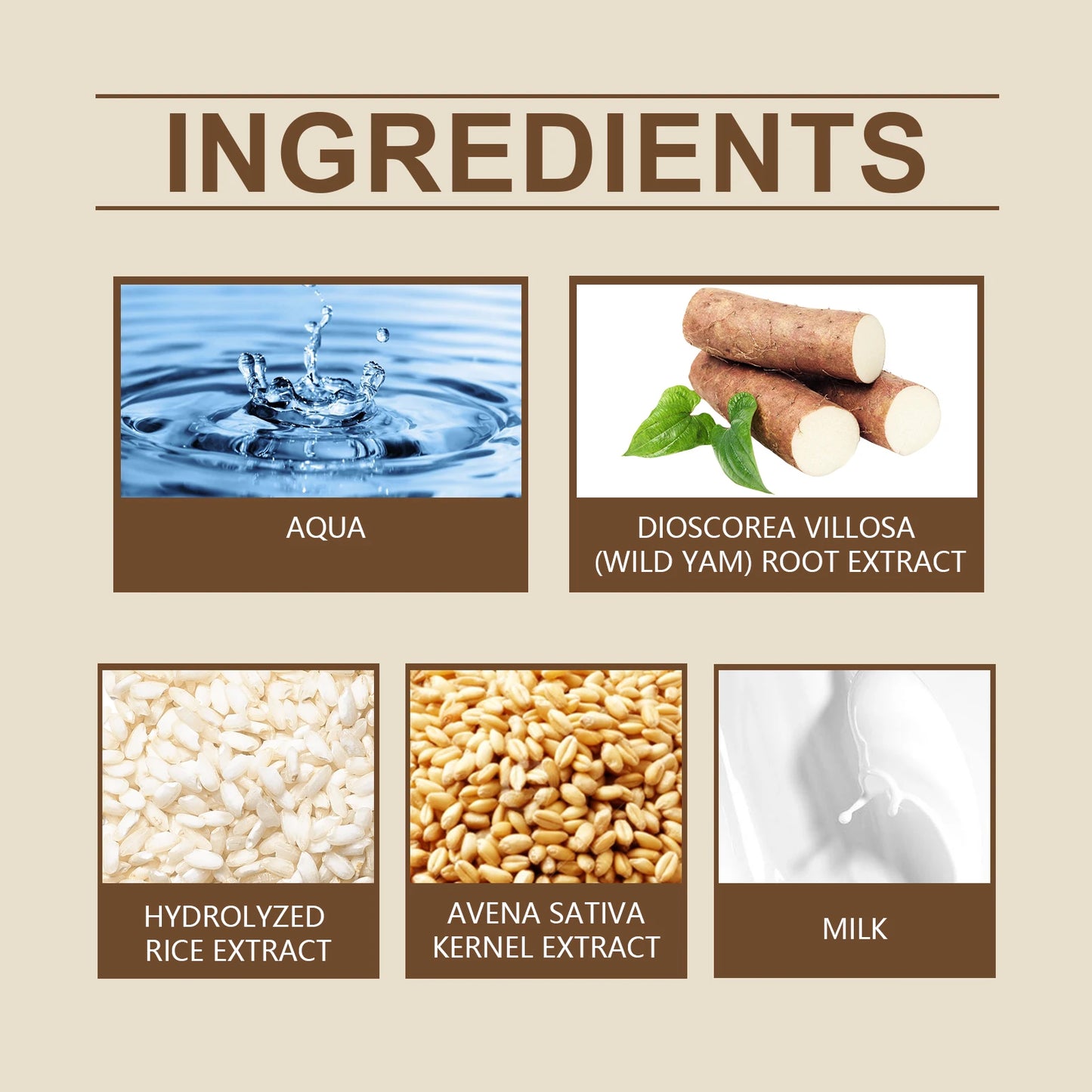 Wild Yam Moisturizing face cream Lighten Stains, Evenly Skin Tone, Moisturize Skin Care, Refreshing Care face cream