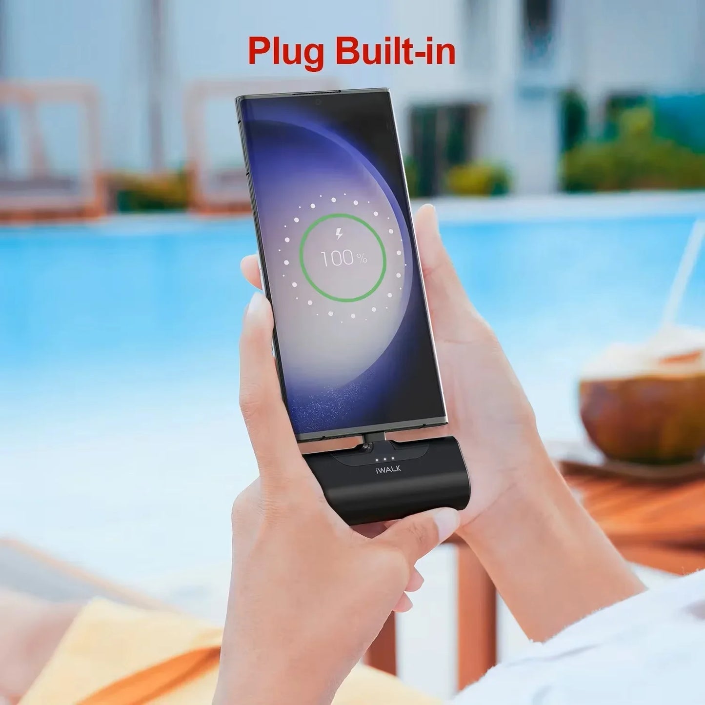 iWALK 4500mAh TYPE - C Capsule Powerbank: Fast - charge for iPhone 15/16, Samsung S24/S23 & Android. Portable & compact.