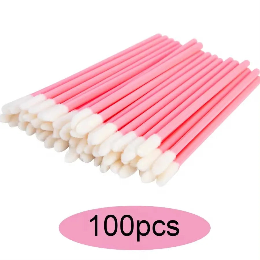 50/100/500pc Disposable Lip Lint Free Applicators  Lipstick Testers Wands Applicators for Makeup Lip Brushes  Makeup Beauty Tool