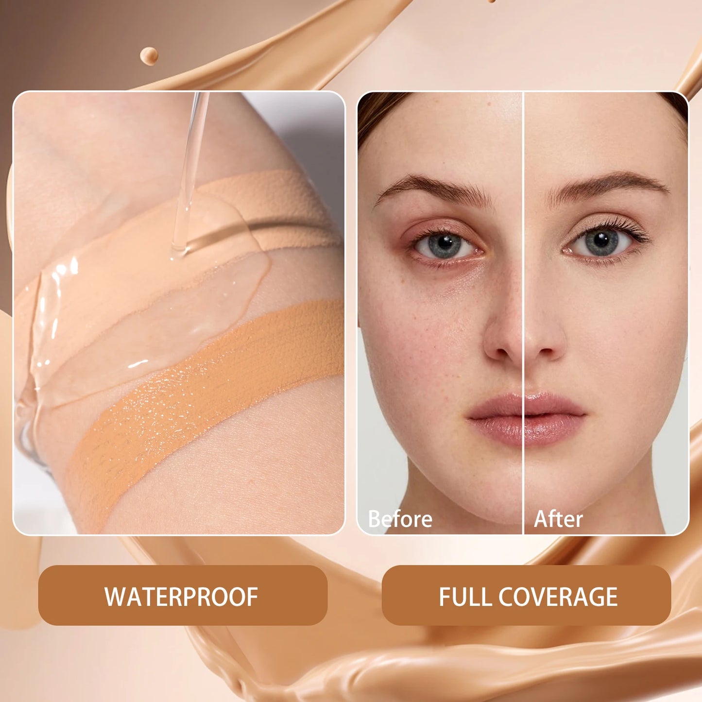 Liquid Concealer-Lightweight Dark Circle Blemish Pore - minimizing Creamy Concealer, Natural Finish For Sensitive Skin Makeup