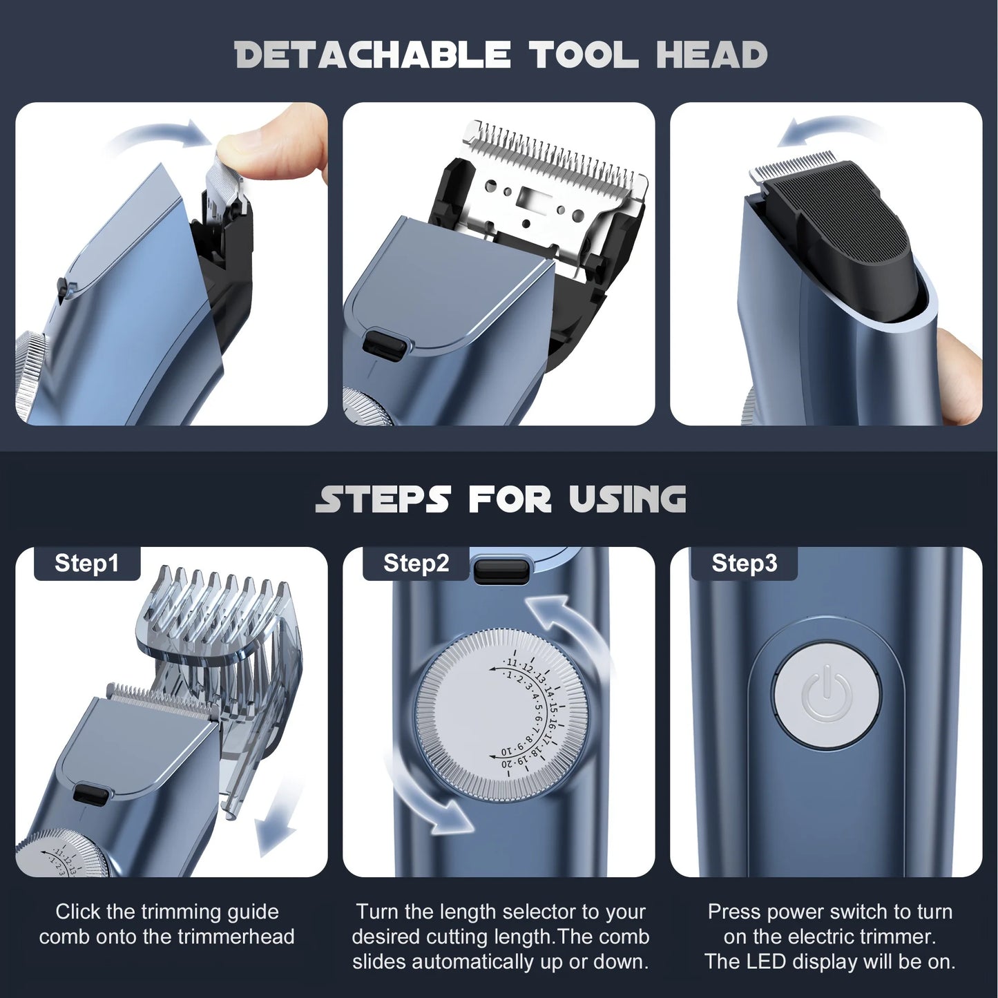 Hair Clippers Trimmer for Men Hair Beard Body Arm Professional Electric Outline Edgers Shaver
