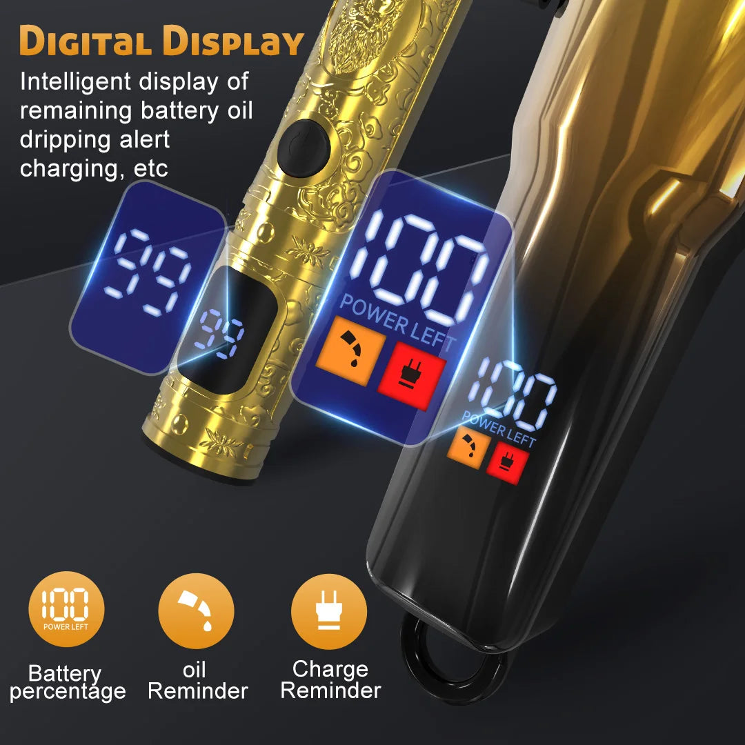 Rechargeable Hair Clippers Kit for Men,Professional Clippers and Trimmers Set,Cordless Hair Beard Trimmer, Barber Clippers,Gift