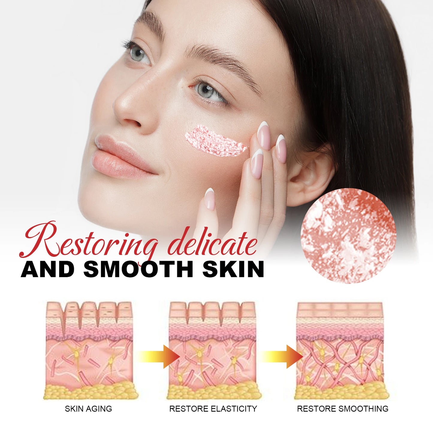 Face Cream Pore Shrinking Facial Rejuvenation Nourishing Hyaluronic Acid Moisturizing Face Brightening Cream