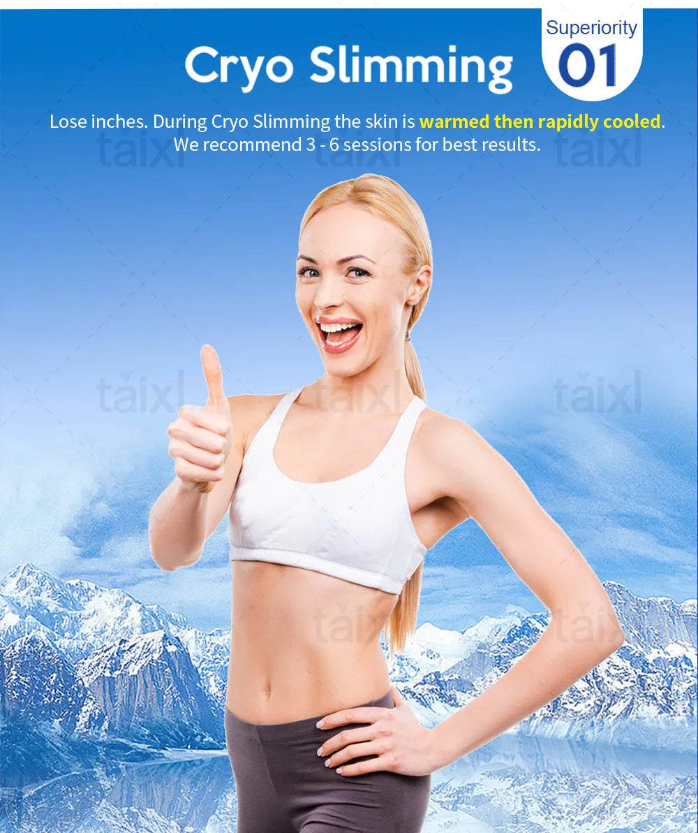 NEW 4 in 1 Cold Hot Instruments Firming Cryo TShock Body Slimming Machine Cooling Sculpture Freezing Fat Removal Tightening Crio