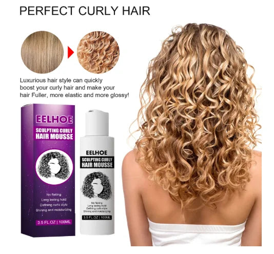Curl Shaping Elastin Used For Styling Curly Hair Moisturize Fluffy To Improve Hair Elasticity Prevent Hair Drying Styling Mousse