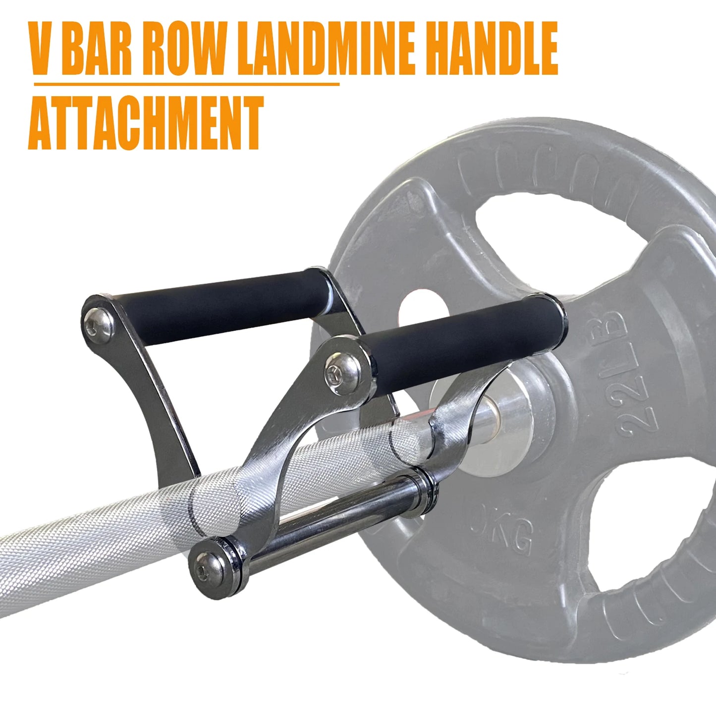 V Bar Row Landmine Handle Attachment for Barbell Bars ,T-Bar Row Attachment Core Strength Training Accessories