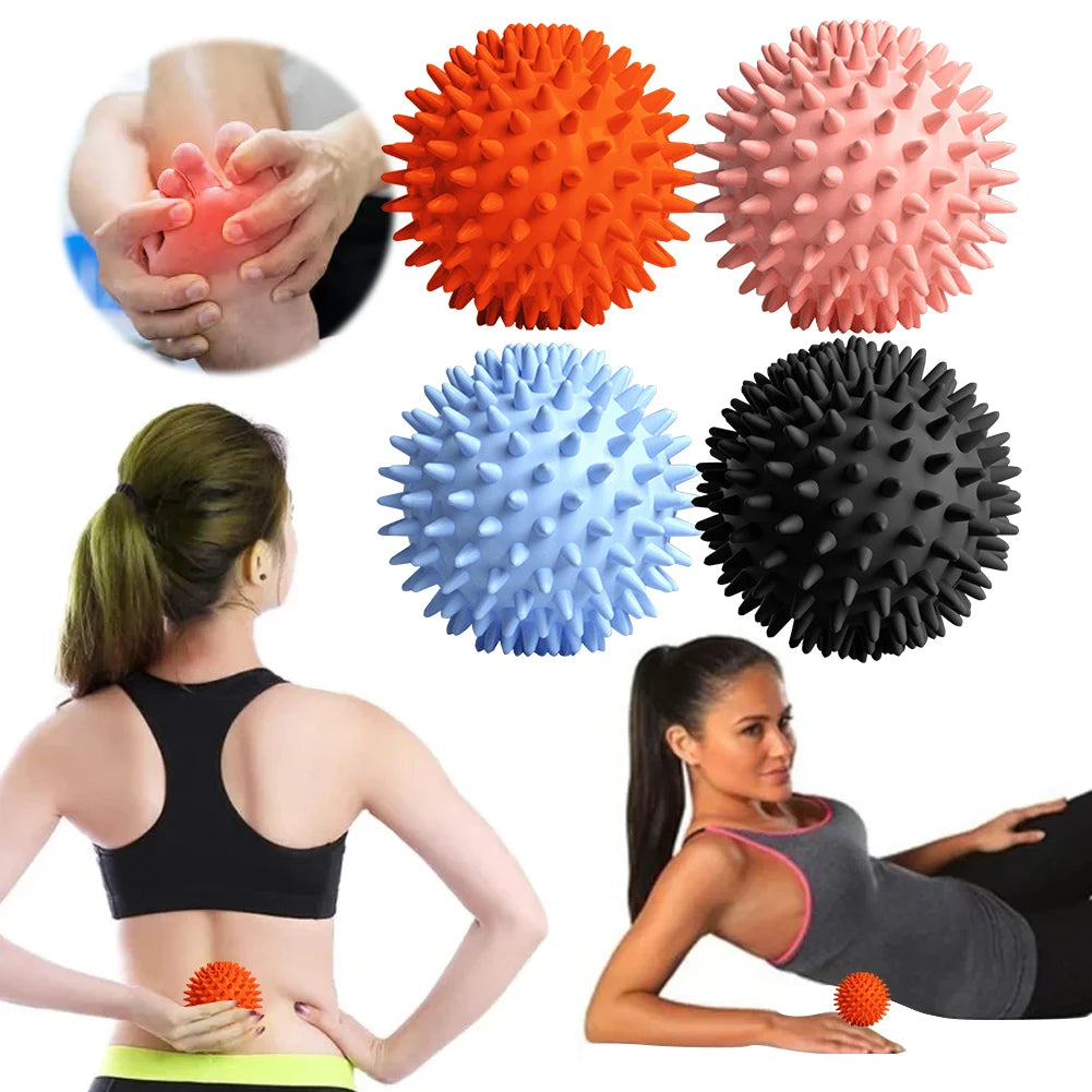 Spiky Massage Ball Spiked Massager Roller High Density Trigger Point Massager Ball Deep Tissue Roller for Plantar Fasciitis