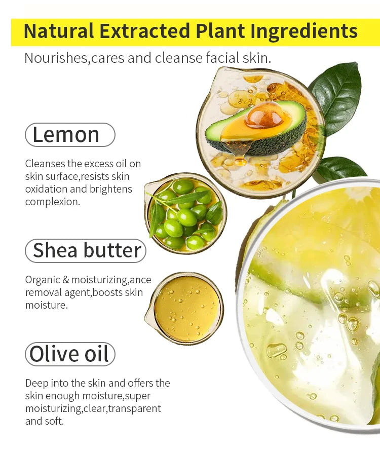 AILKE Natural Skin Cleansing Set, Cleanses Darkness, Stains, Moisturizes, Lightening, Smooth, Improve Rough and Dry Skin