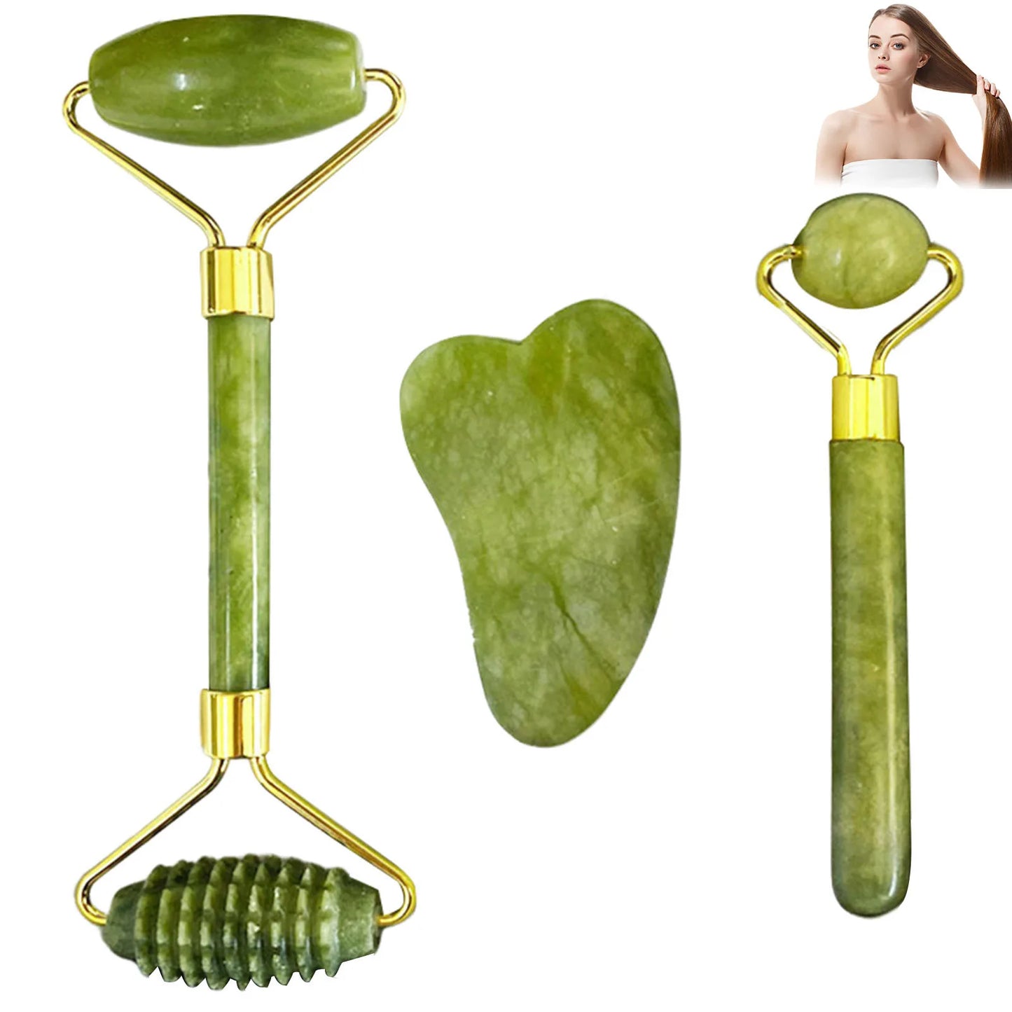 Natural Stone Gua Sha Massager Relieve Stress Remove Wrinkles Eye Puffiness for Woman Man Skin Care