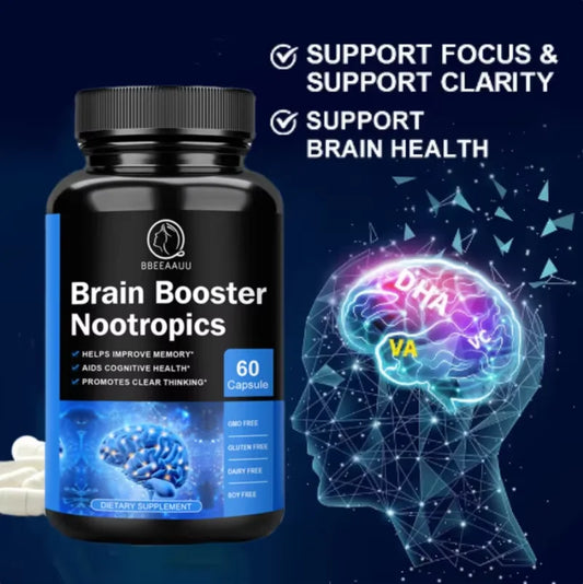 BBEEAAUU 100mg Phosphatidylserine Capsule for Memory and Focus Smarter Brain Health Nootropics Supplement