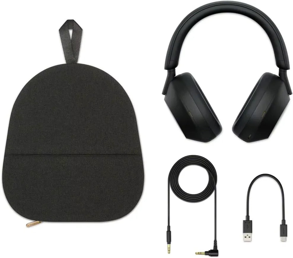 Wireless Noise Canceling Headphones Integrated Processor V1 Soft Fit Leather 30 Hour Battery Life 4 Microphones