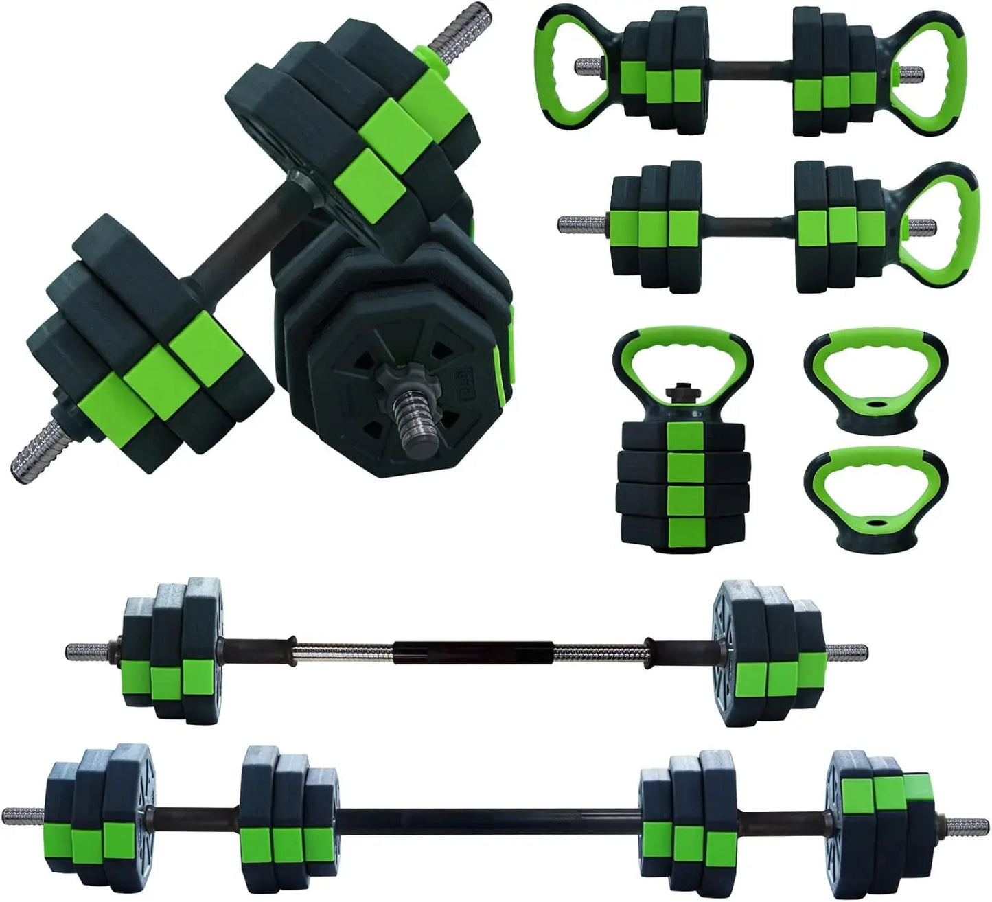 66lbs/88lbs Weight 4 in 1 Adjustable Kettlebell Set  Dumbbell Set Used as Kettlebells Barbell Push up Stand for GYM Home