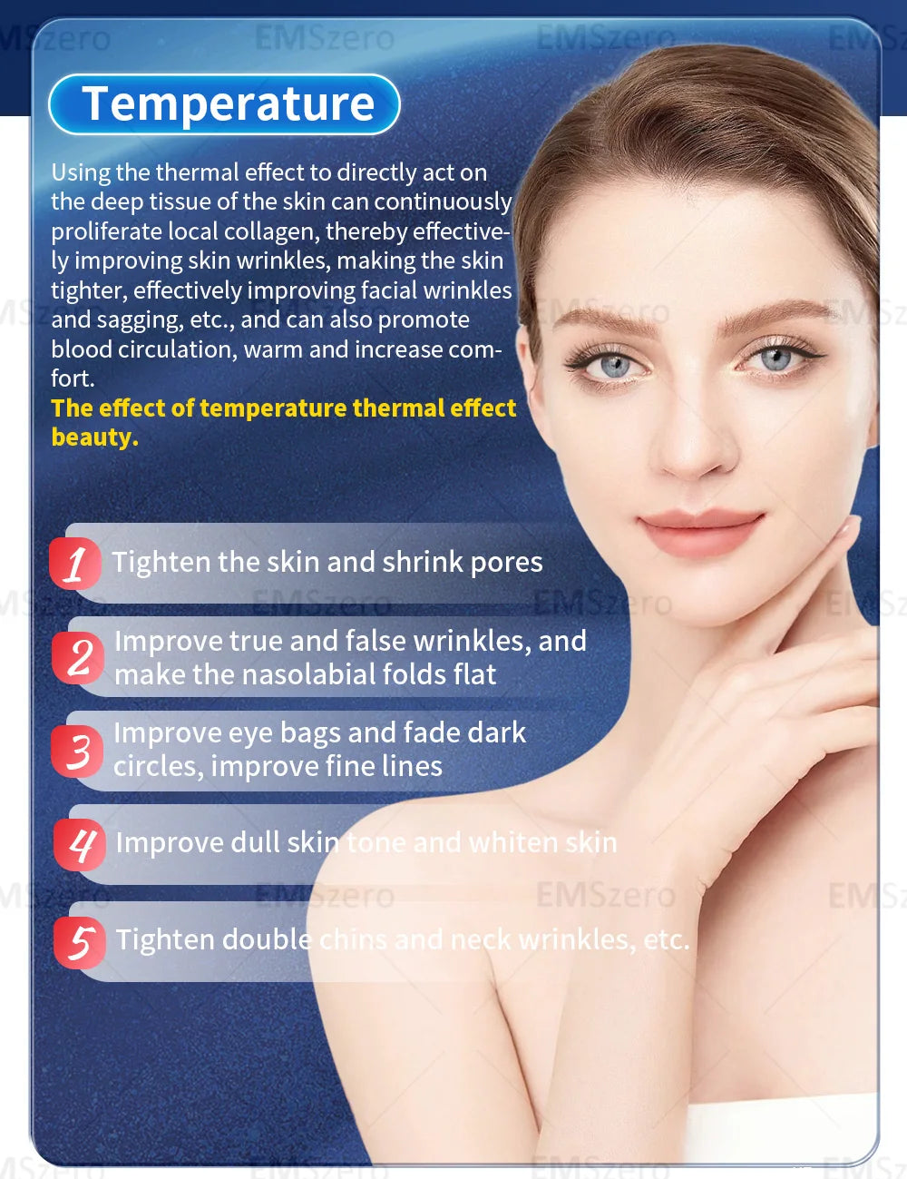 Machine PE FACE NEW needle-free Painless RF Heat Energy Output And Strong Pulsed Magnetic Non-invasive Face Lift wrinkle