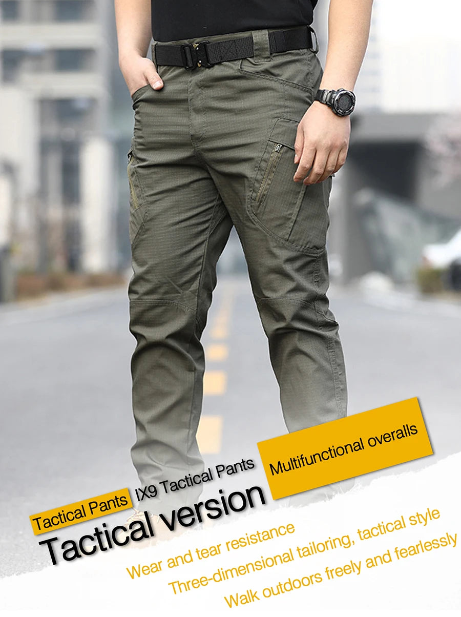 IX9 tactical overalls pants four seasons wear men's assault pants outdoor camouflage training pants wear-resistant multi-pocket