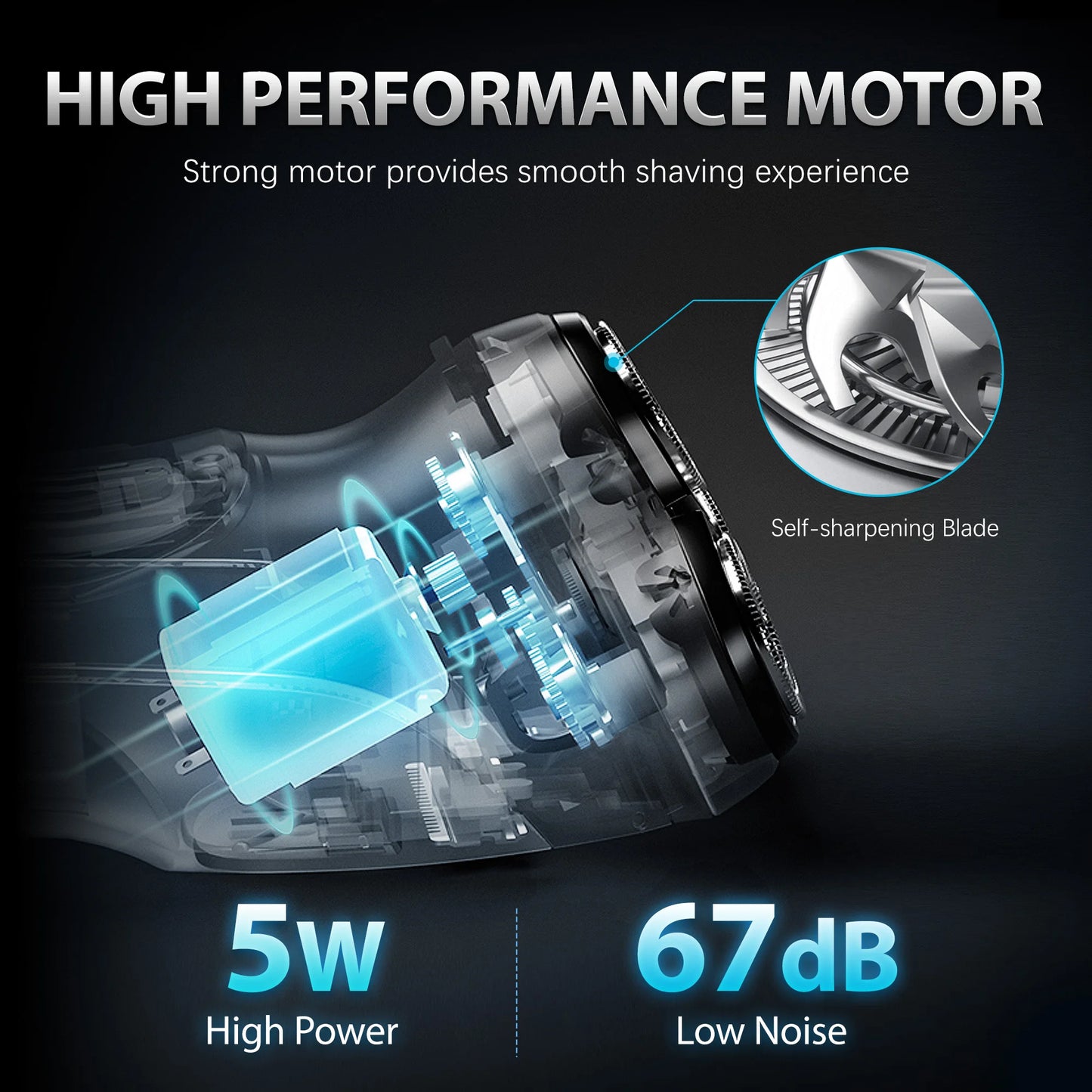 Shaver Men USB Electric Shaver Powerful Beard Electric Razor Rechargeable Waterproof Shaving Machine