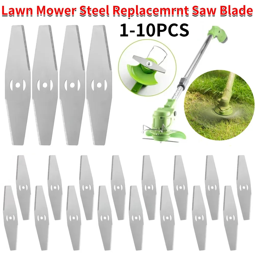 10-1pcs 15cm Replacement Saw Blades Metal Grass String Trimmer Head Lawn Mower Fitting Parts Garden Power Tool Replacement Blade