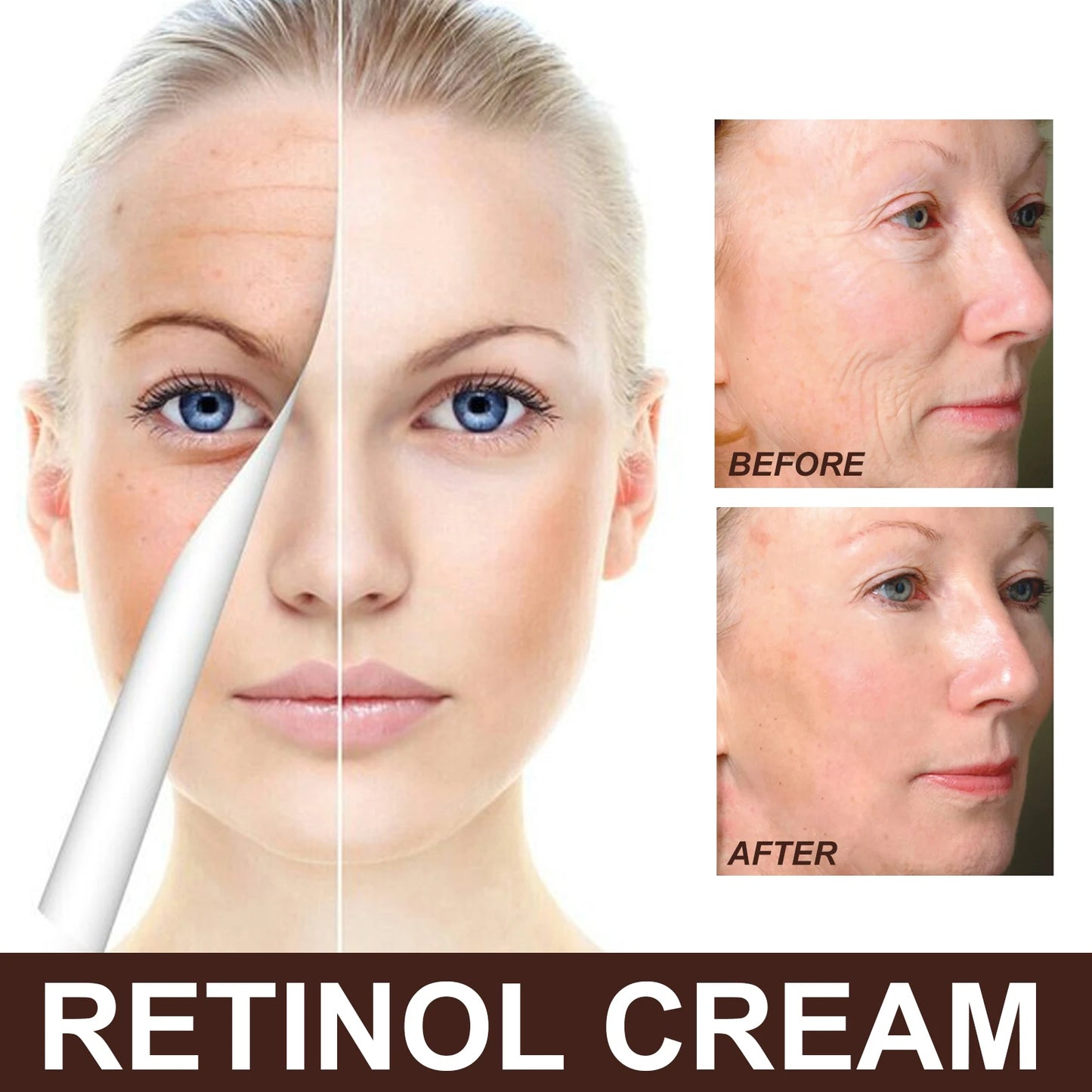 Retinol Facial Cream Collagen Moisturizing Anti-aging Restore skin elasticity Improve Skin Texture Whitening Cream