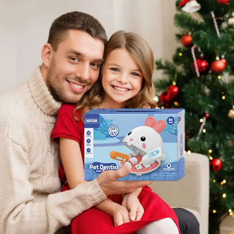 Play Dentist Set For Kids Cute Bunny Pretend Play Set Of Teeth Creative Kids Dentist Play Set For Children STEM Education