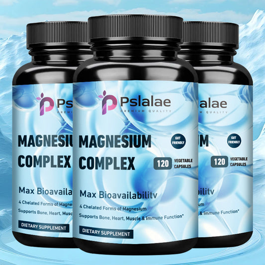 Magnesium Complex - Supports Deep Sleep, Promotes Muscle Growth, Bone, Brain, Heart Health - 120 Capsules