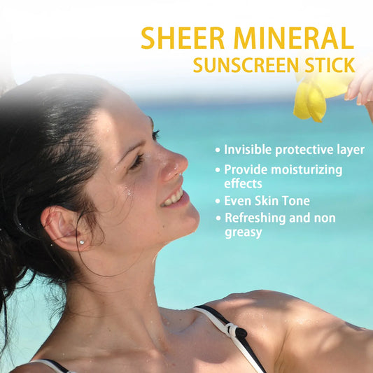Sunscreen Cream Stick SPF 50+ UV Protective Anti Oxidant Sun Block Isolation Cream Water Proof Thin and Light