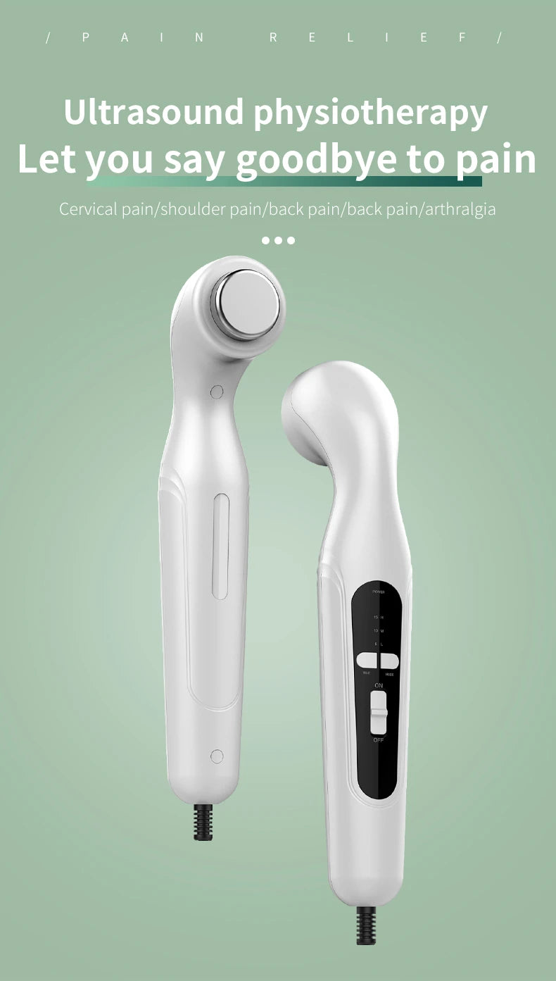 Ultrasound Therapy Machine for Pain Relief Physiotherapy 1MHz Muscle Massager Drug Free Adults Body Massage