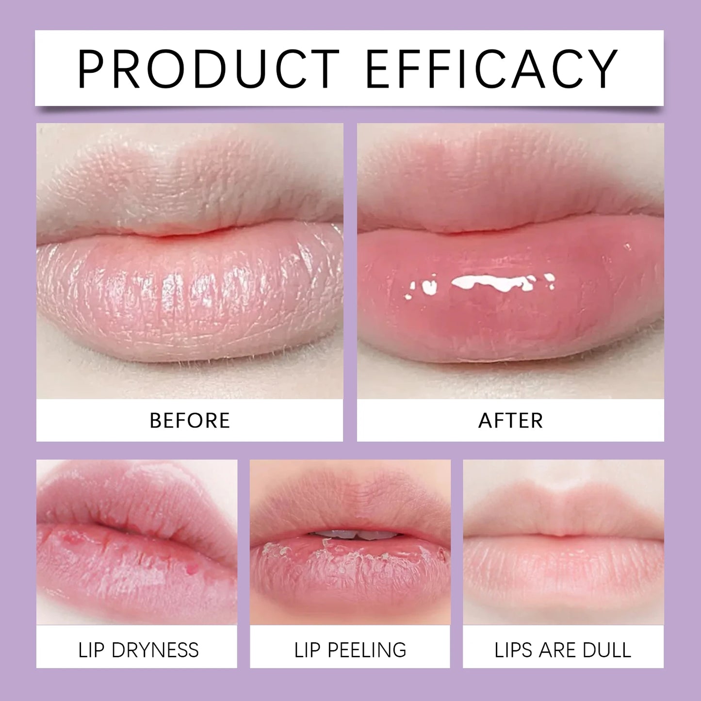 EELHOE Moisturizing Lip Balm Colorless Nourishing Anti-dryness Anti-Cracking lipstick Gloss More Shiny Exfoliating Easy Lip Care