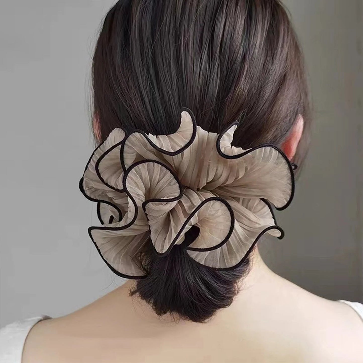4PCS Elastic Headband Vintage Chiffon Scrunchies Scrunchy Large Intestine Hair Rings Girls Hair styling Accessories