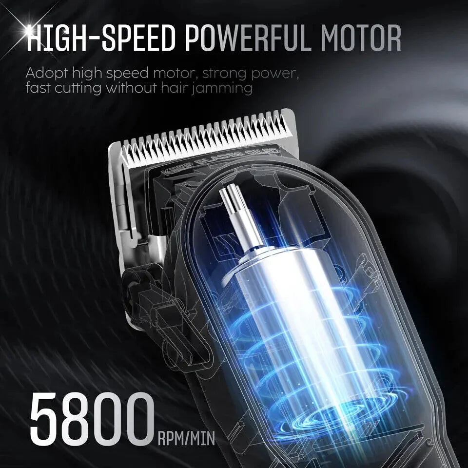 Men's Hair Trimmer Multifunction Hair clippers for Body Head Hair Electric Beard Trimmer Shaver Rechargeable Grooming Kit