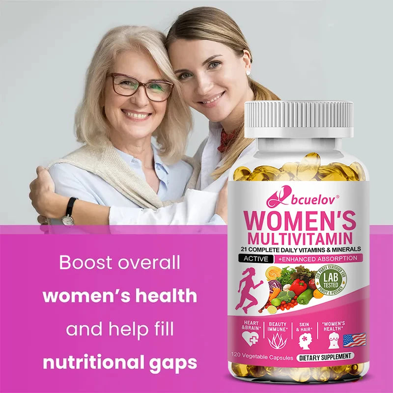 Multivitamin Mineral Supplement Antioxidant, Improved Nutrient Absorption Heart Health Natural Energy Support Multivitamin