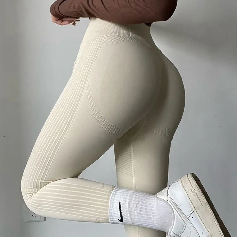 Womens Gym Seamless Yoga Pants Sports Clothes Stretchy High Waist Athletic Exercise Fitness Leggings Sports Activewear Leegings