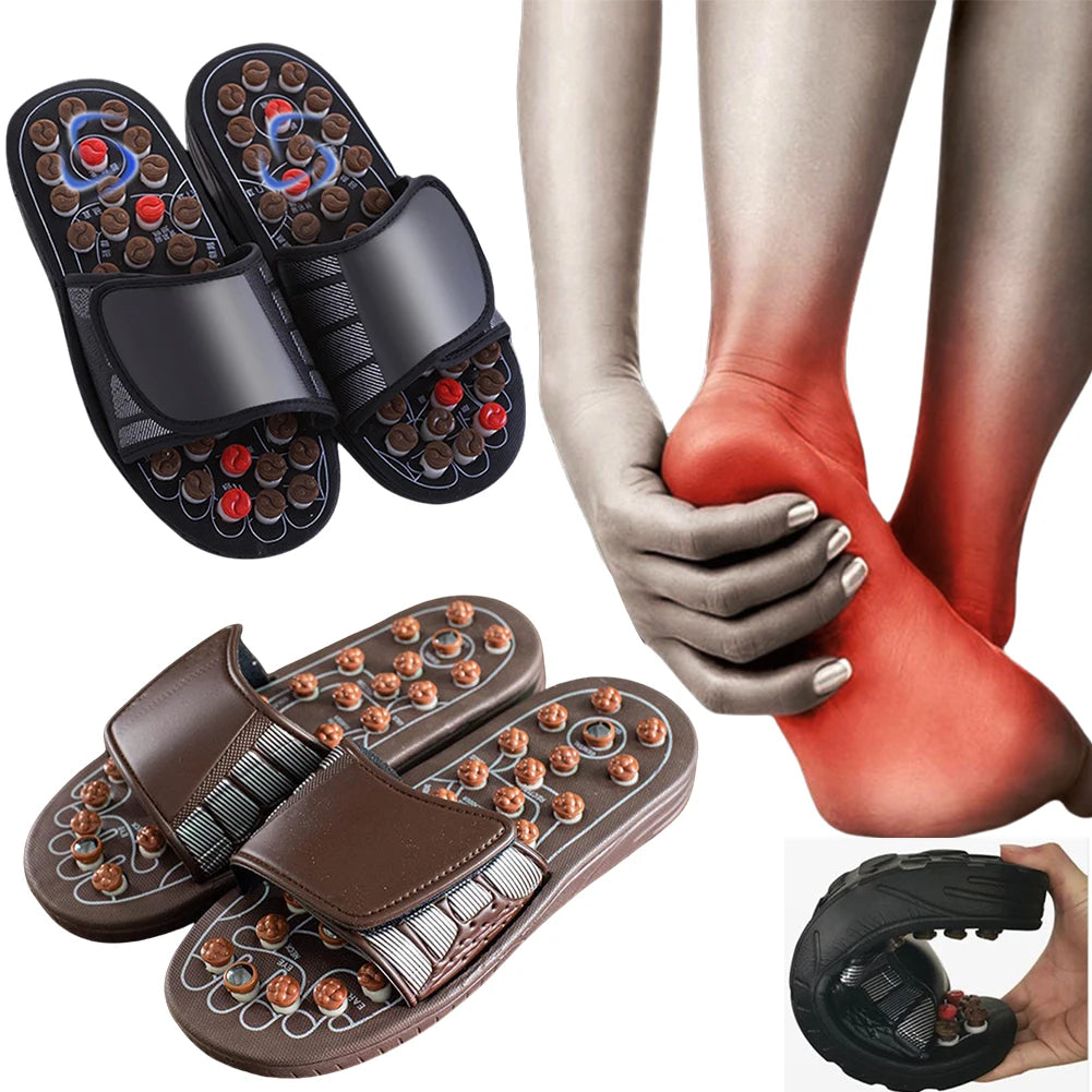 Acupressure Massage Slippers Reflexology Foot Massager Promote Blood Circulation Acupuncture Massaging Slippers for Health Care