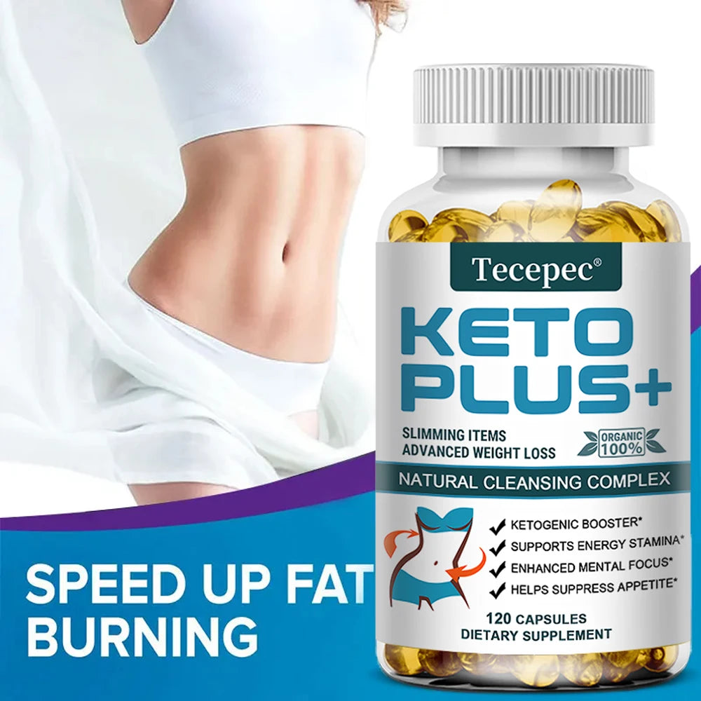 Keto Fat Burner - Fat Burner, Supports Energy, Stamina, Mental Focus & Metabolism, Appetite Suppressant, 120 Capsules