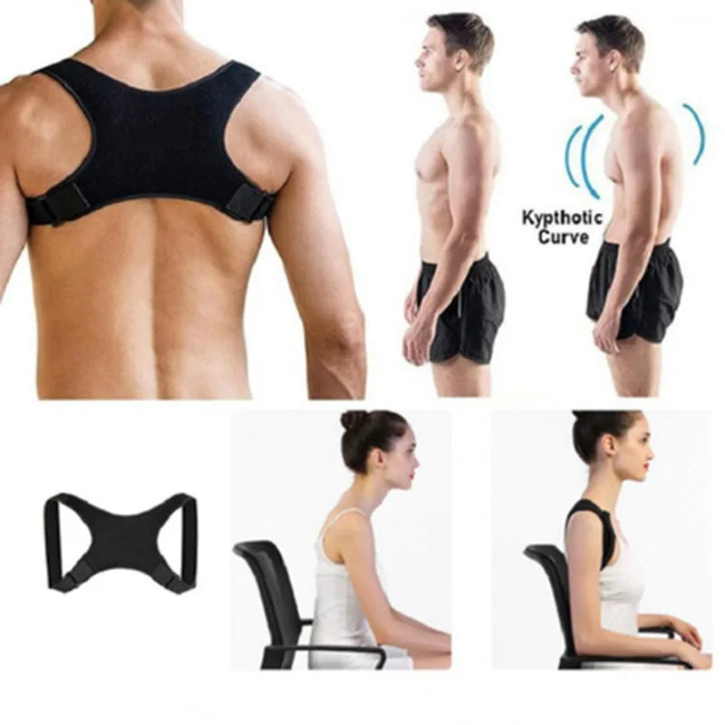 Posture Corrector Invisible Adjustable Back Clavicle Correction Belt Men Women Anti-Hunchback Sitting Posture Correction Device