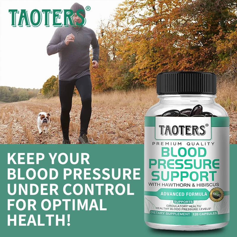 Blood Pressure Support Supplement – Helps Balance Blood Pressure, Improve Blood Flow, Heart and Brain Health, Lower Cholesterol