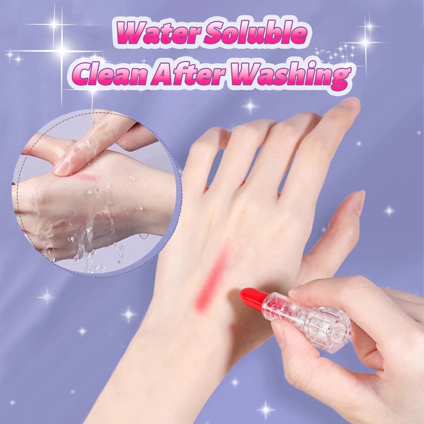 Kids Multi-Layer Foldable Makeup Set - Pretend Play Cosmetic Kit for Girls, Educational and Learning Toy with Storage Box