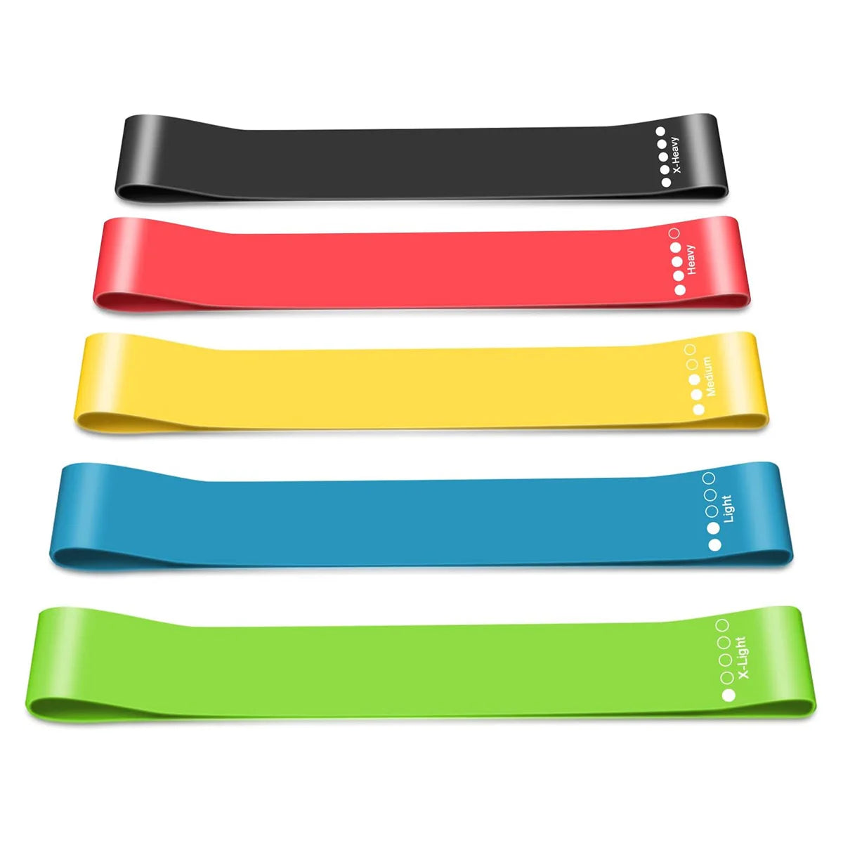 Yoga Ring Resistance Band Set Rubber Fitness Equipment Strength Training Body Pilates Strength Home Gym