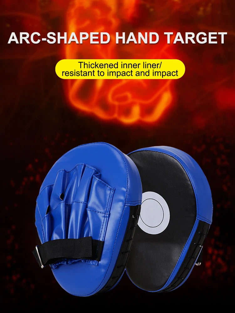 Curved Boxing Hand Target PU Leather Curved Punching Mitts Breathable Boxing Mitts Kickboxing Pads for Martial Arts Training