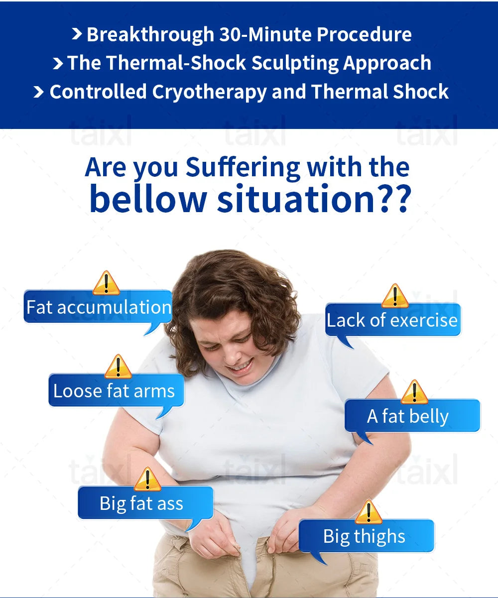 NEW 4 in 1 Cold Hot Instruments Firming Cryo TShock Body Slimming Machine Cooling Sculpture Freezing Fat Removal Tightening Crio