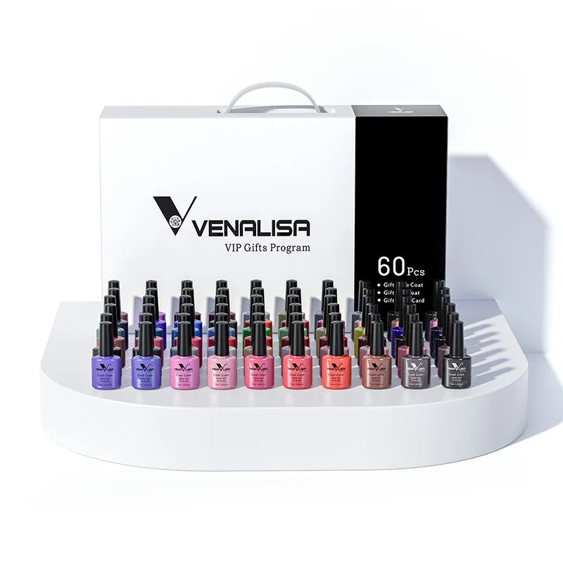 Venalisa New Color VIP Gel Nail Polish Kit Enamel Vernish Color Gel Polish for Nail Art Design Whole Set Nail Gel Learner Kit