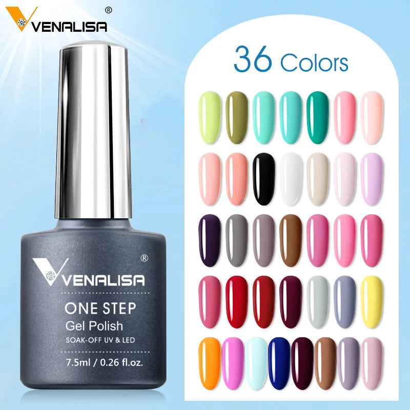 Venalisa New Color VIP Gel Nail Polish Kit Enamel Vernish Color Gel Polish for Nail Art Design Whole Set Nail Gel Learner Kit
