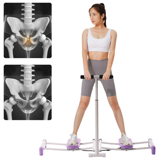 Hip Trainer Pelvic Muscle Repair Women Strengthening Training with Adjustable Rods Ski Practice for Fitness, Body Shaping